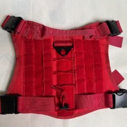 Military Fans Outdoor Tactics Dog Clothes Tactical Pet Vest Camouflage Dog Vest Pet Supplies Tactical Dog Vest - Red, L