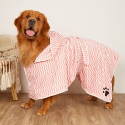 Alternative view of Pet Dogs And Cats Microfiber Bathrobe Towel