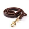 The first layer of leather dog leashes in the large dog chain demu training rope horse dog Golden Retriever dog rope
