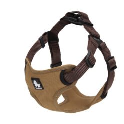 High-grade Nylon Oxford Chest Strap With Reflective Strips - Brown, L