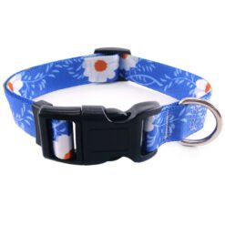 Pet Products Digital Printing Pet Collars Bohemian Collars National Style Dog Collars - Sky Blue, M