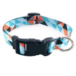 Pet Products Digital Printing Pet Collars Bohemian Collars National Style Dog Collars - Light Blue, S