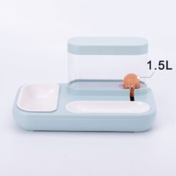 Alternative view of 4 Style Pet Cat Bowl Dog for Cats Feeder Bowls Kitten Automatic Drinking Fountain 1.5L Capacity Puppy Feeding Waterer Products