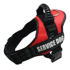 K9 Harness For Dogs Reflective Adjustable Pet Dog Harnesses Vest Dog Collar For Husky Shepherd Small Medium Large Dogs Supplies - Red, XS