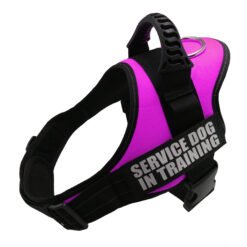 K9 Harness For Dogs Reflective Adjustable Pet Dog Harnesses Vest Dog Collar For Husky Shepherd Small Medium Large Dogs Supplies - Pink, XL