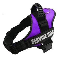 K9 Harness For Dogs Reflective Adjustable Pet Dog Harnesses Vest Dog Collar For Husky Shepherd Small Medium Large Dogs Supplies - Purple, M