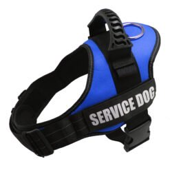 K9 Harness For Dogs Reflective Adjustable Pet Dog Harnesses Vest Dog Collar For Husky Shepherd Small Medium Large Dogs Supplies - Blue, L