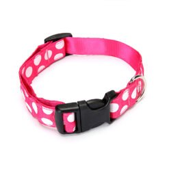Products Red And Green Bell Collars Dog Collars Pet Collars - Pink dots, S