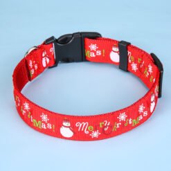 Products Red And Green Bell Collars Dog Collars Pet Collars - Red Merry Christma, S