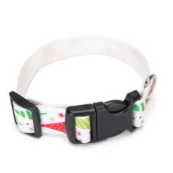 Products Red And Green Bell Collars Dog Collars Pet Collars - White christmas tree, L