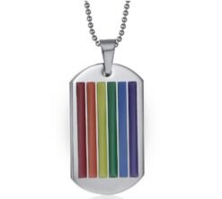 Pride Dog Tag Pendant - default