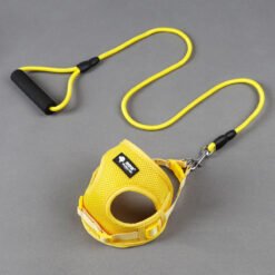 Dog leash dog leash dog collar - Yellow, Large