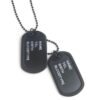 Letter Double Dog Tag Necklace