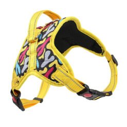 Pet Supplies Dog Harness Reflective Leash Set - Yellow, XL
