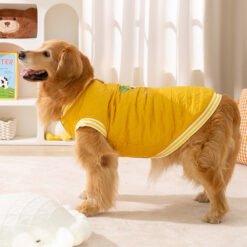 For Autumn And Winter, Large Dog Breeds Such As Golden Retrievers, English Quilted Cotton Jackets, Large Dog Cotton-padded Vests, And Warm Pet Clothes For Samoyeds