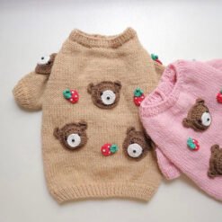 Autumn And Winter Short Pet Sweaters Dog Clothes - Brown Bear, XL