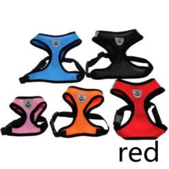 Dog Traction Chest Harness Comfortable Breathable Mesh Chest Harness Dog Vest-style Chest Harness - Red, S