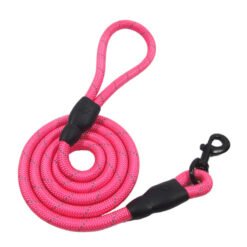Training-Rope-Belt Leashes - Rose Red, 1.5m