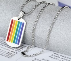 Alternative view of Pride Dog Tag Pendant