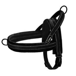 No Pull Dog Harness Leash Large Dog Pet Vest Padded Strap - Black, L