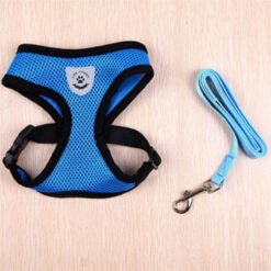 Dog Traction Chest Harness Comfortable Breathable Mesh Chest Harness Dog Vest-style Chest Harness - Blue, L