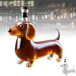 Creative Cartoon Household Dachshund Dog Whiskey Bottle