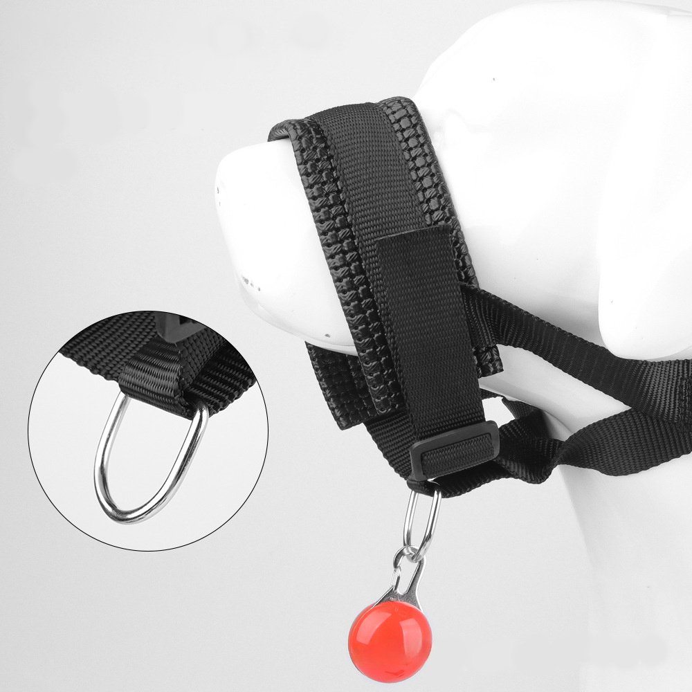 Dog Mouth Muzzle Anti Bark Dog Collar Breathable Dog Training Tool Nylon Muzzle Set With Stripes Summer Pet Leashes - Image 3