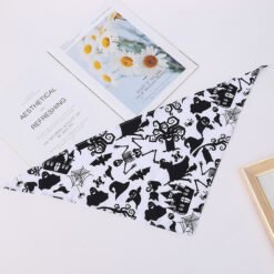 Halloween Dogs And Cats Pet Print Scarf - Style 5, Cutting
