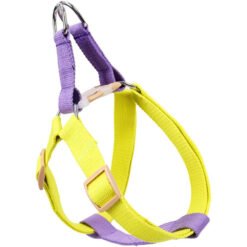 Dog Harness And Leash No Pull Nylon Pet Leashes For Small Dogs French Bulldog Chihuahua Lead Leash And Collar Set For Yorkies - S Yellow
