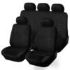 Car Seat Covers Full Set Front Split Rear Bench For Car Universal Cloth SUV Sedan Van Automotive Interior Covers