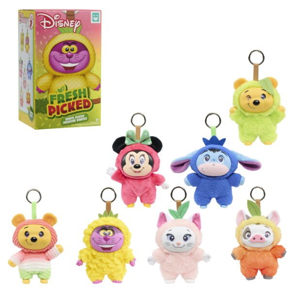 HAPPY HAUL Disney Fresh Picked Blind Box Plush Collectible Toy, Vinyl-Faced Plush Clip-On in Fruit Onesie, 5.25-Inch Stuffed Toy, Short-Run Drop, Ages 8 and up