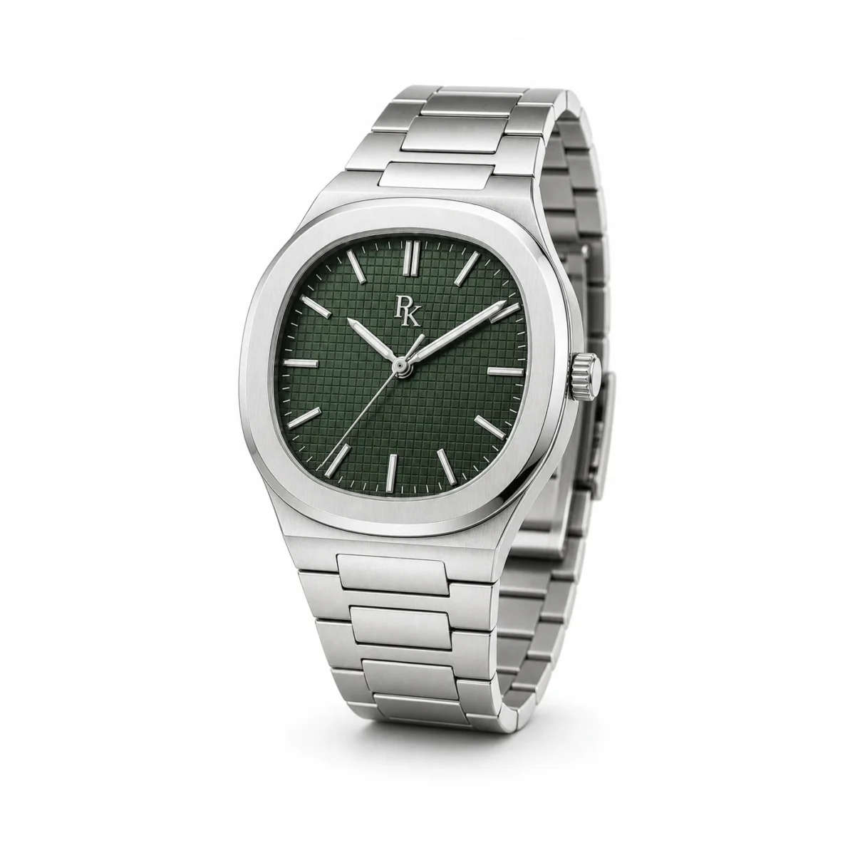 rk-ech-40-grn-stl-strap Bita Swissy Echelon 40mm Green Integrated Bracelet Watch - Image 5