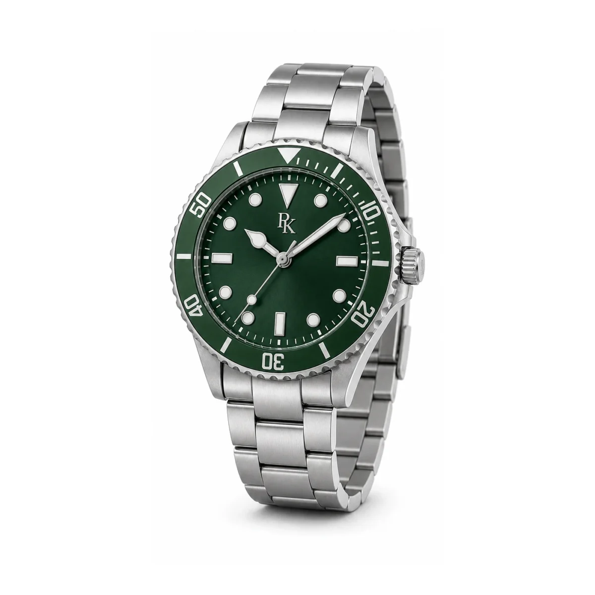rk-mrn-41-grn-stl-front Bita Swissy Mariner 41mm Green Steel Sport Watch - Image 2