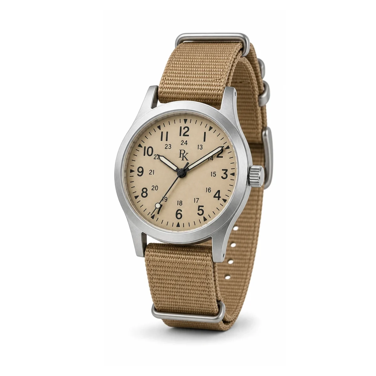 rk-nmd-41-snd-nyl-angle Bita Swissy Nomad 41mm Sand Nylon Field Watch - Image 3
