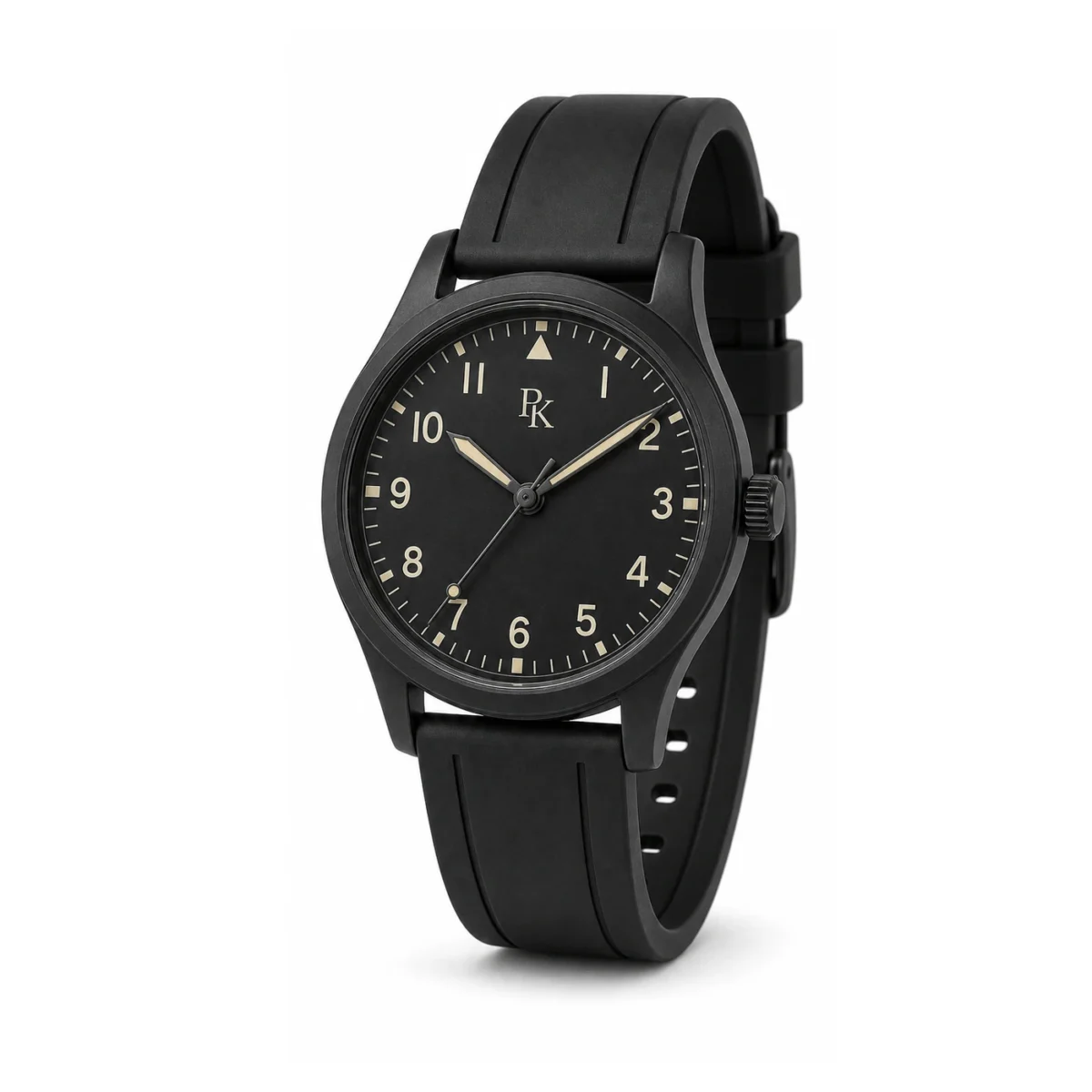 rk-nmd-42-blk-rbr-angle Bita Swissy Nomad 42mm Black Rubber Field Watch - Image 3