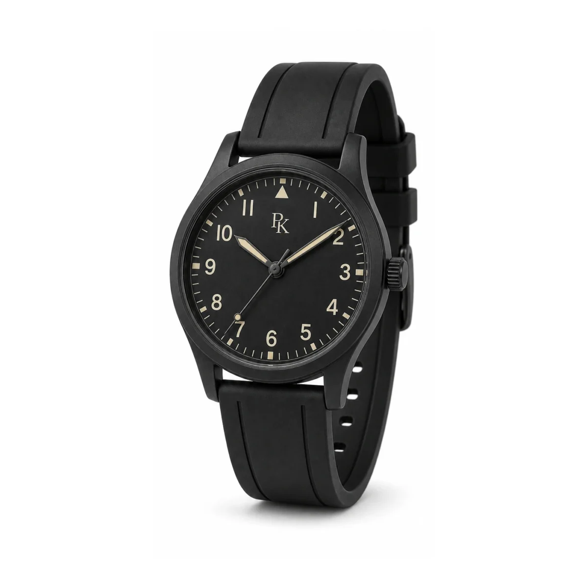 rk-nmd-42-blk-rbr-front Bita Swissy Nomad 42mm Black Rubber Field Watch - Image 2
