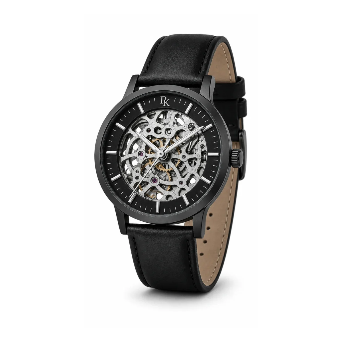 rk-vlt-42-blk-skl-main Bita Swissy Vault 42mm Black Skeleton Watch