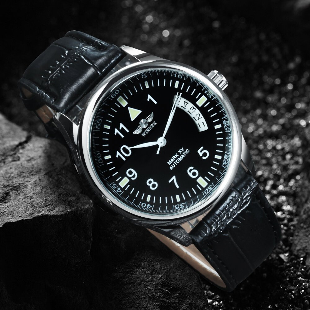 winner business automatic watch for men calendar window fashion black dial fashion leather strap luxury brand mechanical watches winner business automatic watch for men calendar window fashion black dial fashion leather strap luxury brand mechanical watches