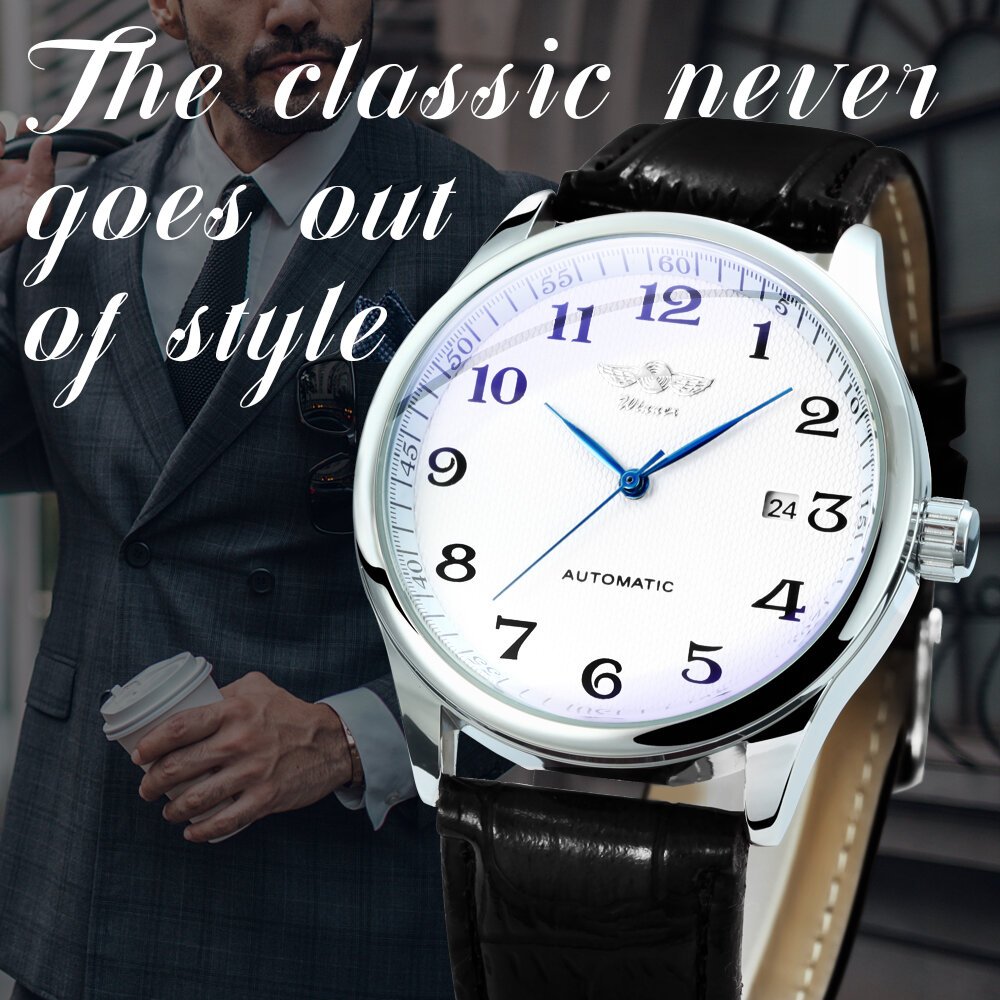 winner fashion business watch for men calendar classic retro automatic mechanical watches top brand luxury steel leather strap winner fashion business watch for men calendar classic retro automatic mechanical watches top brand luxury steel leather strap