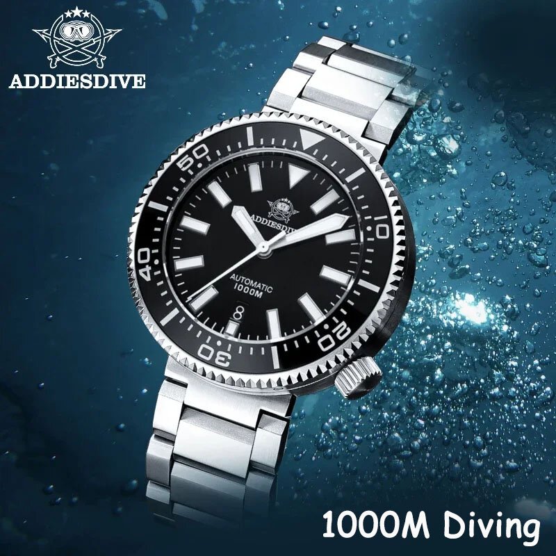 addiesdive men's diver's watches 1000m sapphire glass super luminous calendar 8215 automatic mechanical wristwatch luxury watch addiesdive men's diver's watches 1000m sapphire glass super luminous calendar 8215 automatic mechanical wristwatch luxury watch