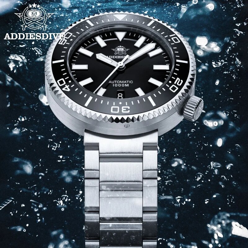 addiesdive men's diver's watches 1000m sapphire glass super luminous calendar 8215 automatic mechanical wristwatch luxury watch addiesdive men's diver's watches 1000m sapphire glass super luminous calendar 8215 automatic mechanical wristwatch luxury watch