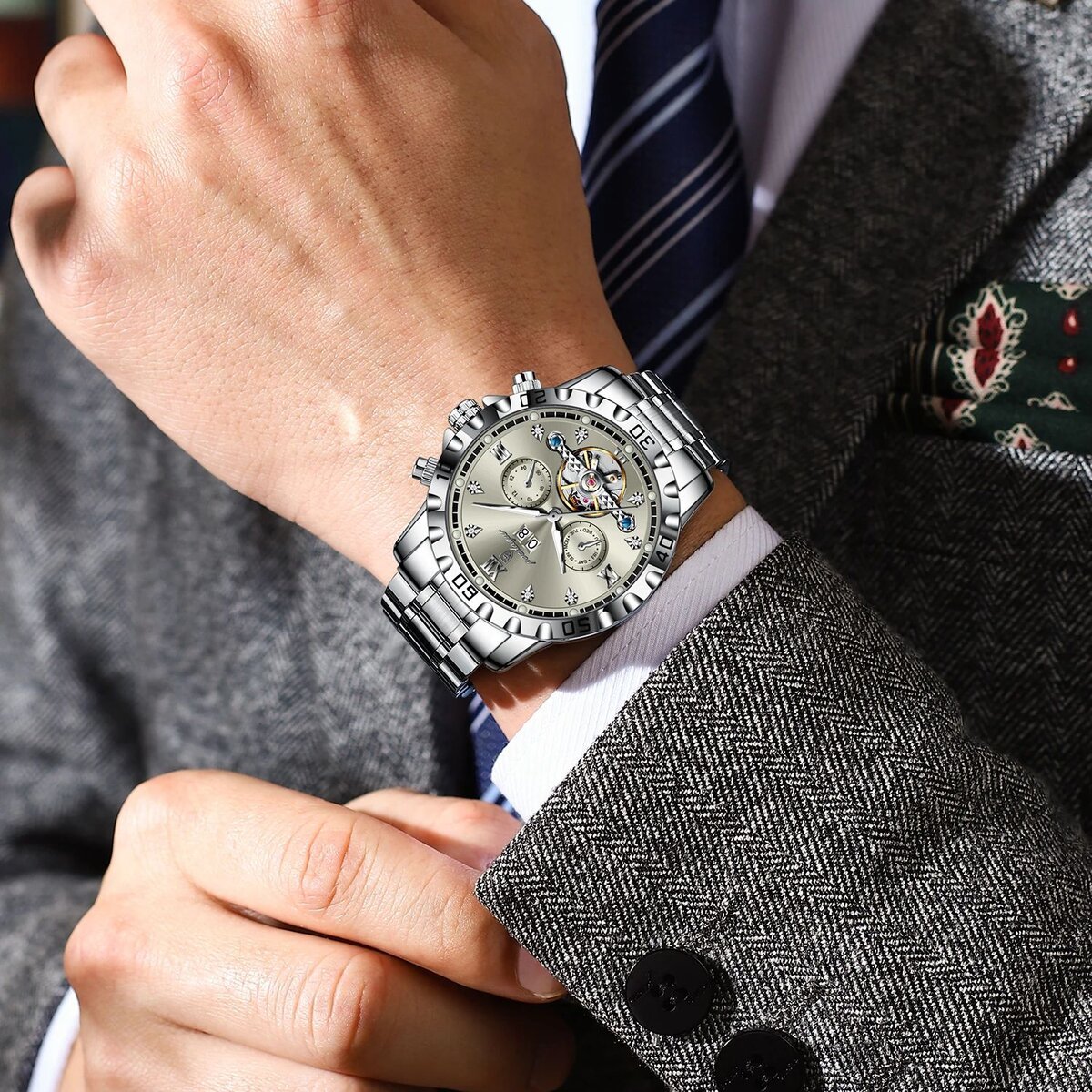poedagar top luxury men watch automatic date week man wristwatch hollow tourbillon mechanical stainless steel men's watches male poedagar top luxury men watch automatic date week man wristwatch hollow tourbillon mechanical stainless steel men's watches male