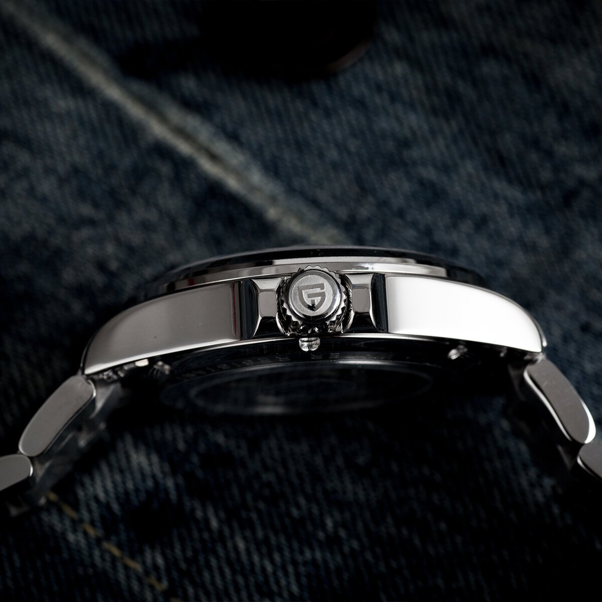 pagani design pd1762 men’s automatic mechanical gmt watch dg5833 sapphire crystal 10bar waterproof stainless steel dual time pagani design pd1762 men’s automatic mechanical gmt watch dg5833 sapphire crystal 10bar waterproof stainless steel dual time