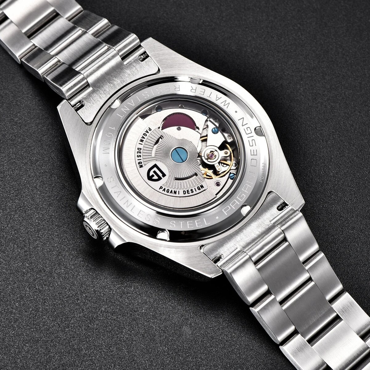 pagani design vintage 42mm gmt men's watch pd1682 automatic mechanical timepiece sapphire stainless steel 100m waterproof retro pagani design vintage 42mm gmt men's watch pd1682 automatic mechanical timepiece sapphire stainless steel 100m waterproof retro