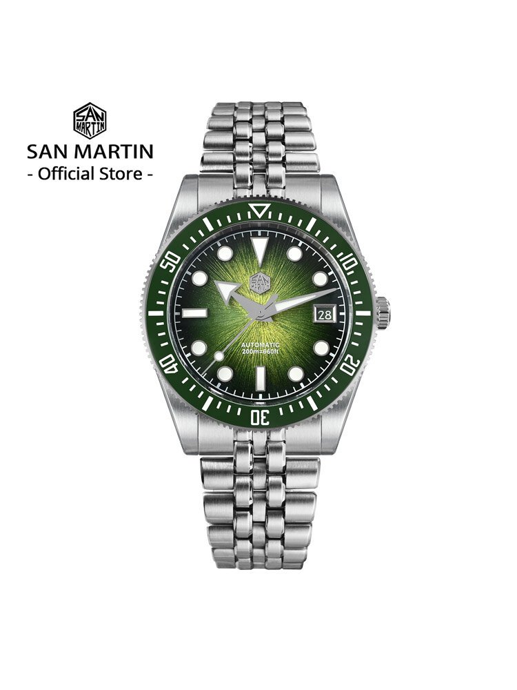 san martin 37.5mm 40mm men diver watch miyota 9015 enamel dial luxury automatic mechanical wristwatch waterproof 200m sn0148 san martin 37.5mm 40mm men diver watch miyota 9015 enamel dial luxury automatic mechanical wristwatch waterproof 200m sn0148