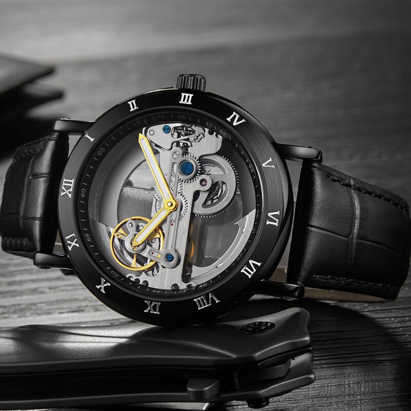 watch men automatic watch luxury watch man mechanical wristwatch skeleton design waterproof leather strap male watch reloj hombr watch men automatic watch luxury watch man mechanical wristwatch skeleton design waterproof leather strap male watch reloj hombr