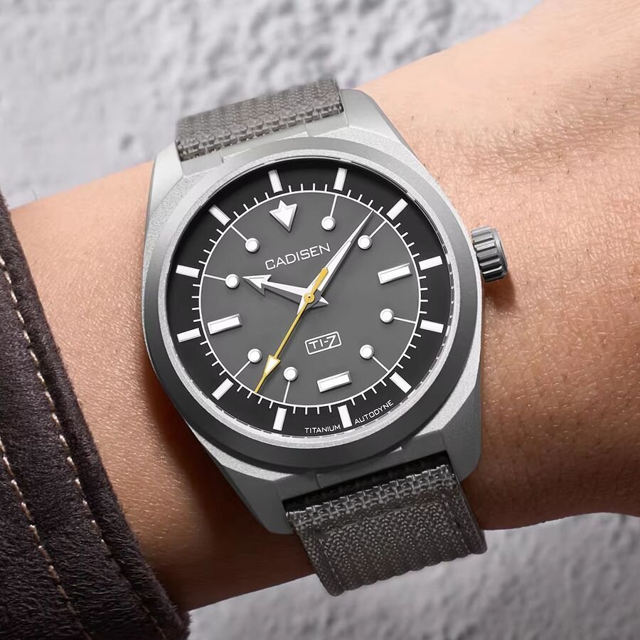 cadisen ti 7 autodyne titanium automatic mechanical watch man canvas wristwatch miyota 8215 watches usa warehouse delivery cadisen ti 7 autodyne titanium automatic mechanical watch man canvas wristwatch miyota 8215 watches usa warehouse delivery