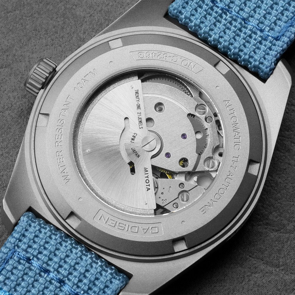 cadisen ti 7 autodyne titanium automatic mechanical watch man canvas wristwatch miyota 8215 watches usa warehouse delivery cadisen ti 7 autodyne titanium automatic mechanical watch man canvas wristwatch miyota 8215 watches usa warehouse delivery