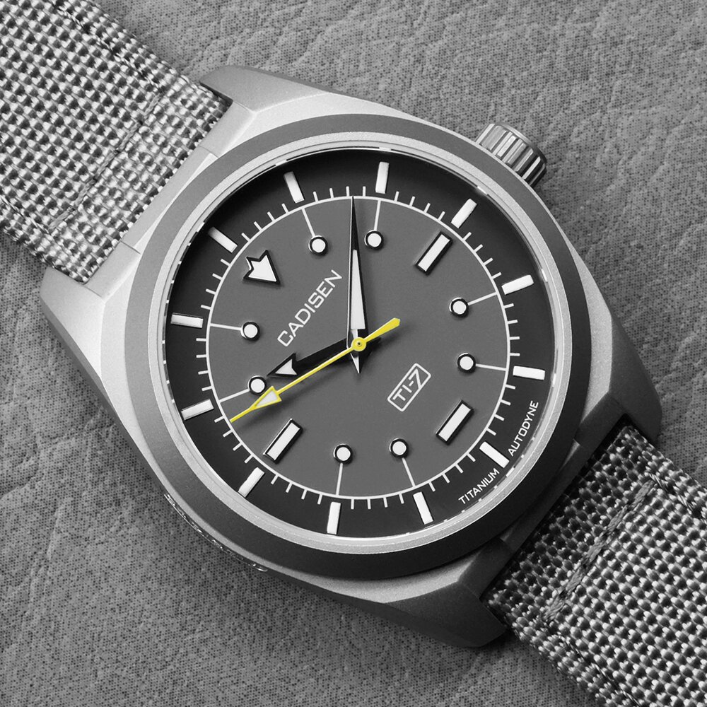 cadisen ti 7 autodyne titanium automatic mechanical watch man canvas wristwatch miyota 8215 watches usa warehouse delivery cadisen ti 7 autodyne titanium automatic mechanical watch man canvas wristwatch miyota 8215 watches usa warehouse delivery