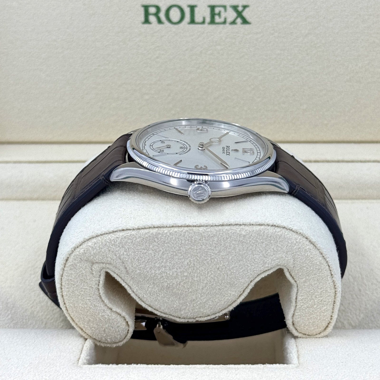 rolex perpetual 1908, 39mm, 18k white gold, ref# 52509 0006 rolex perpetual 1908, 39mm, 18k white gold, ref# 52509 0006